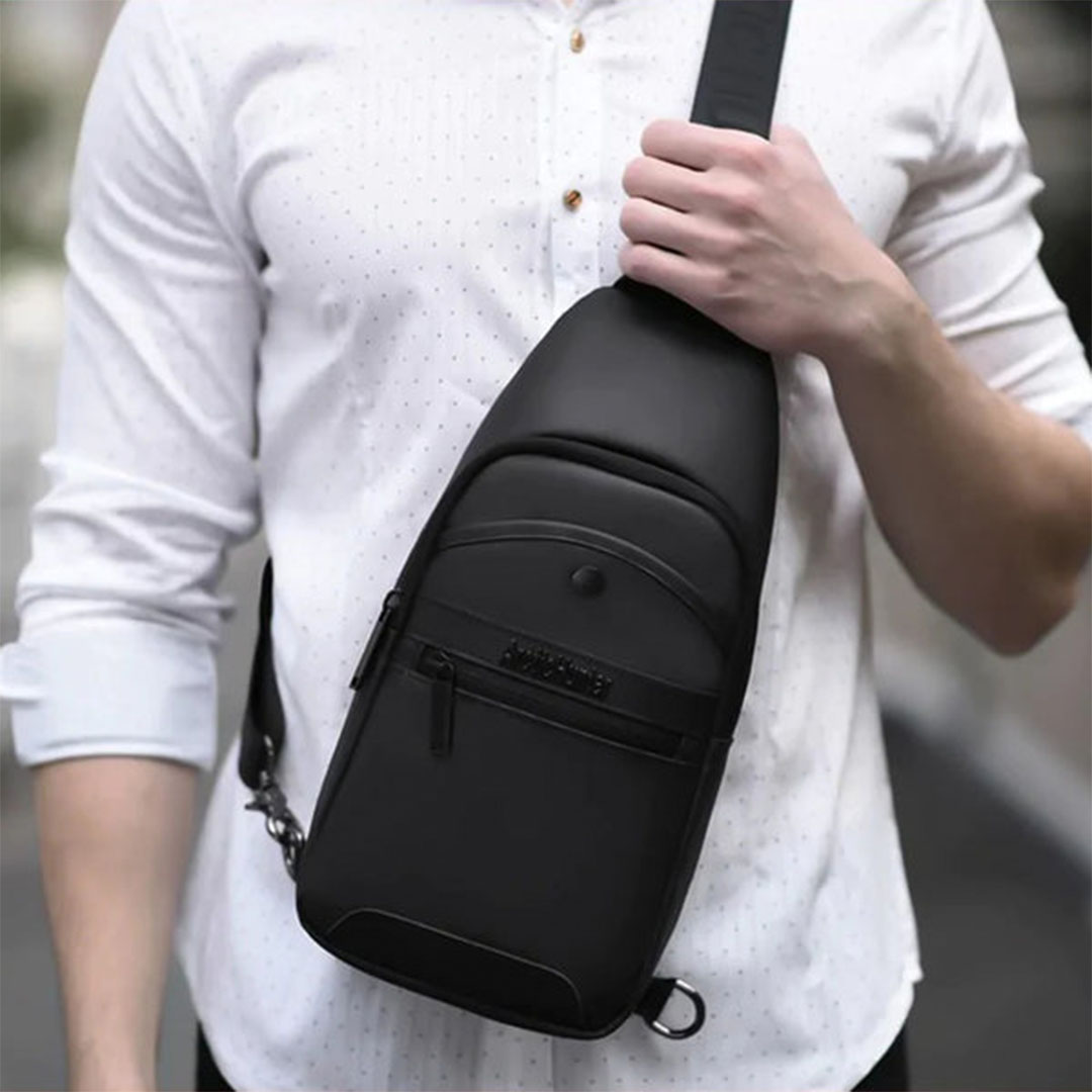 XB13001 شنطة كروس للجنسين - أسود