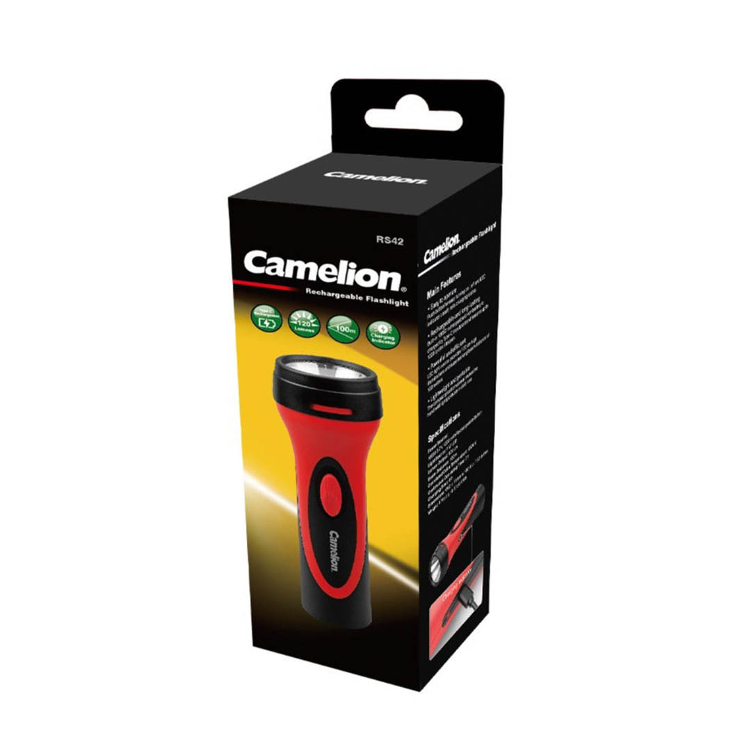 RS42-HCB مصباح يدوي قابل للشحن - أحمر