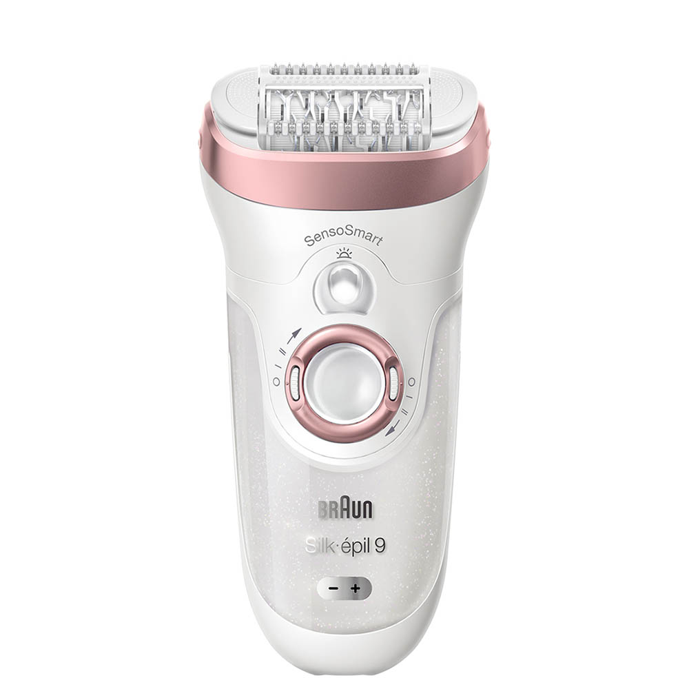 ‎SE9-720 سيلك ابيل 9 ماكينة إزالة الشعر - 4 قطع - أبيض/بينك