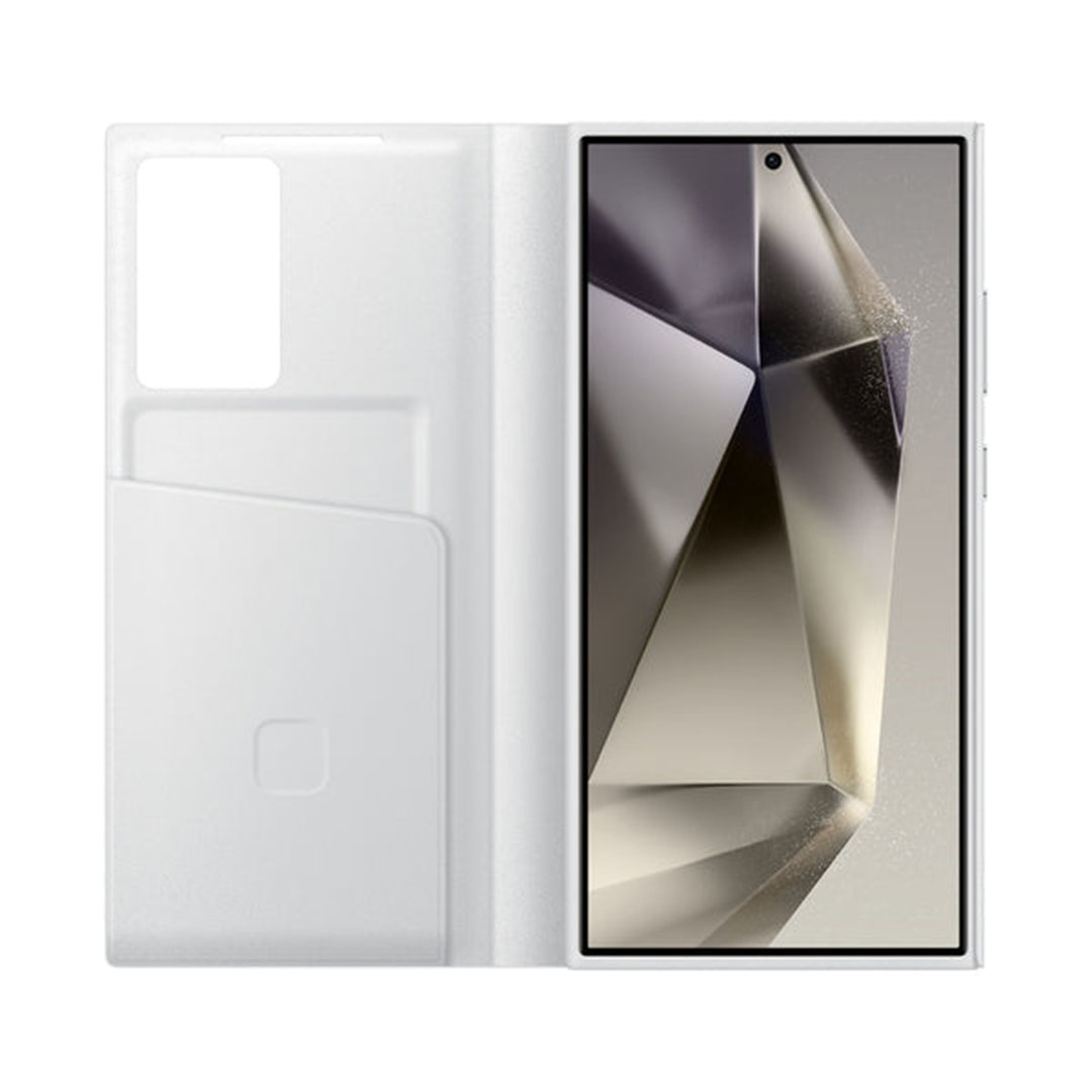 جراب سيليكون سمارت لسامسونج جالاكسي الترا S24 - أبيض