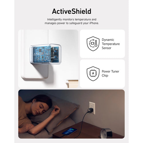 A2038631 رأس شاحن سريع - 40 وات - أسود