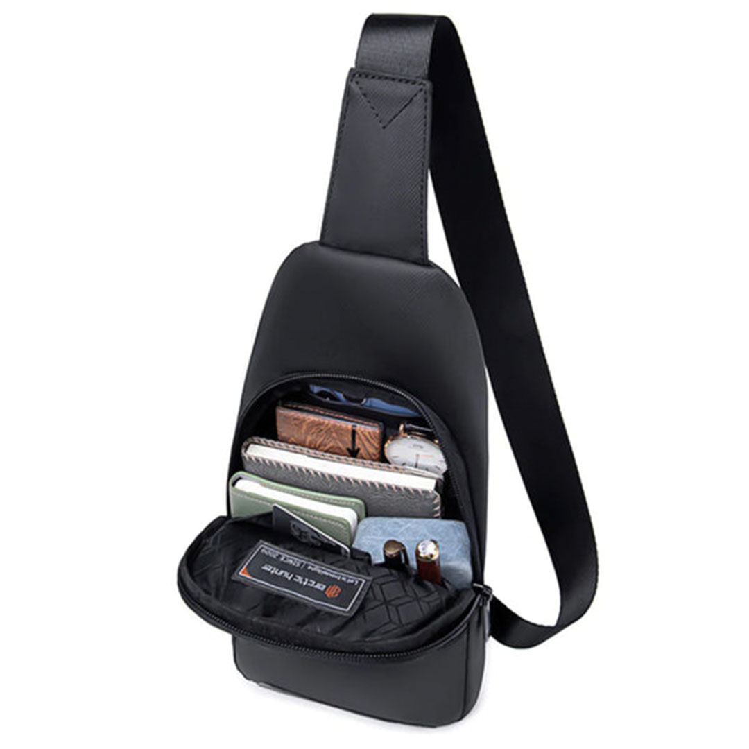 XB13001 شنطة كروس للجنسين - أسود