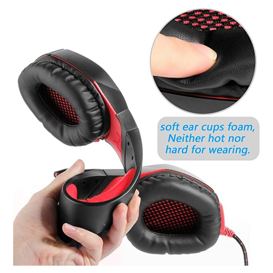 K1B Red سماعة الألعاب السلكية - أسود