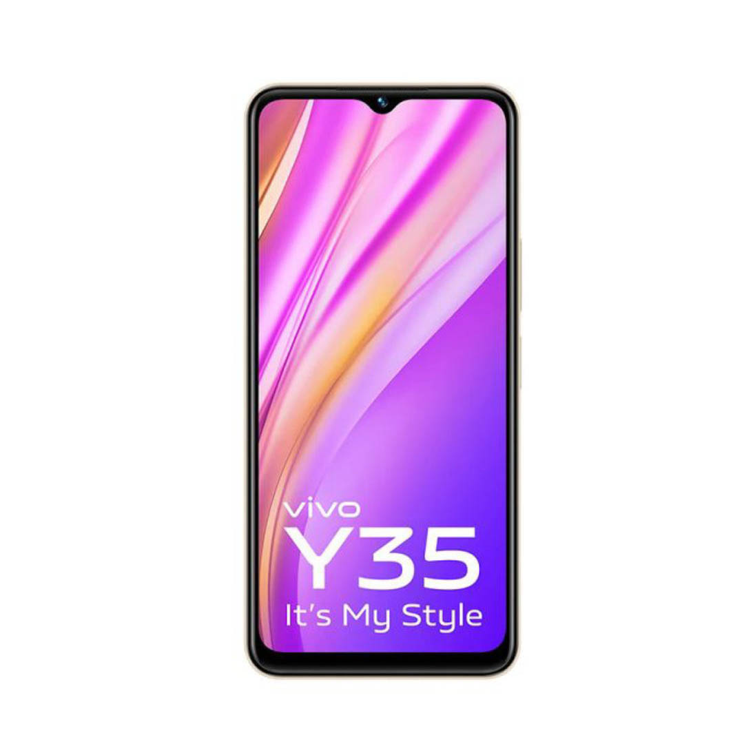 فيفو Y35 موبايل - 128/8 جيجا - شريحتين - 4G - ذهبي