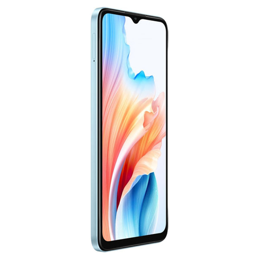 اوبو A18 موبايل - 4/128 جيجا - شريحتين - 4G - أزرق