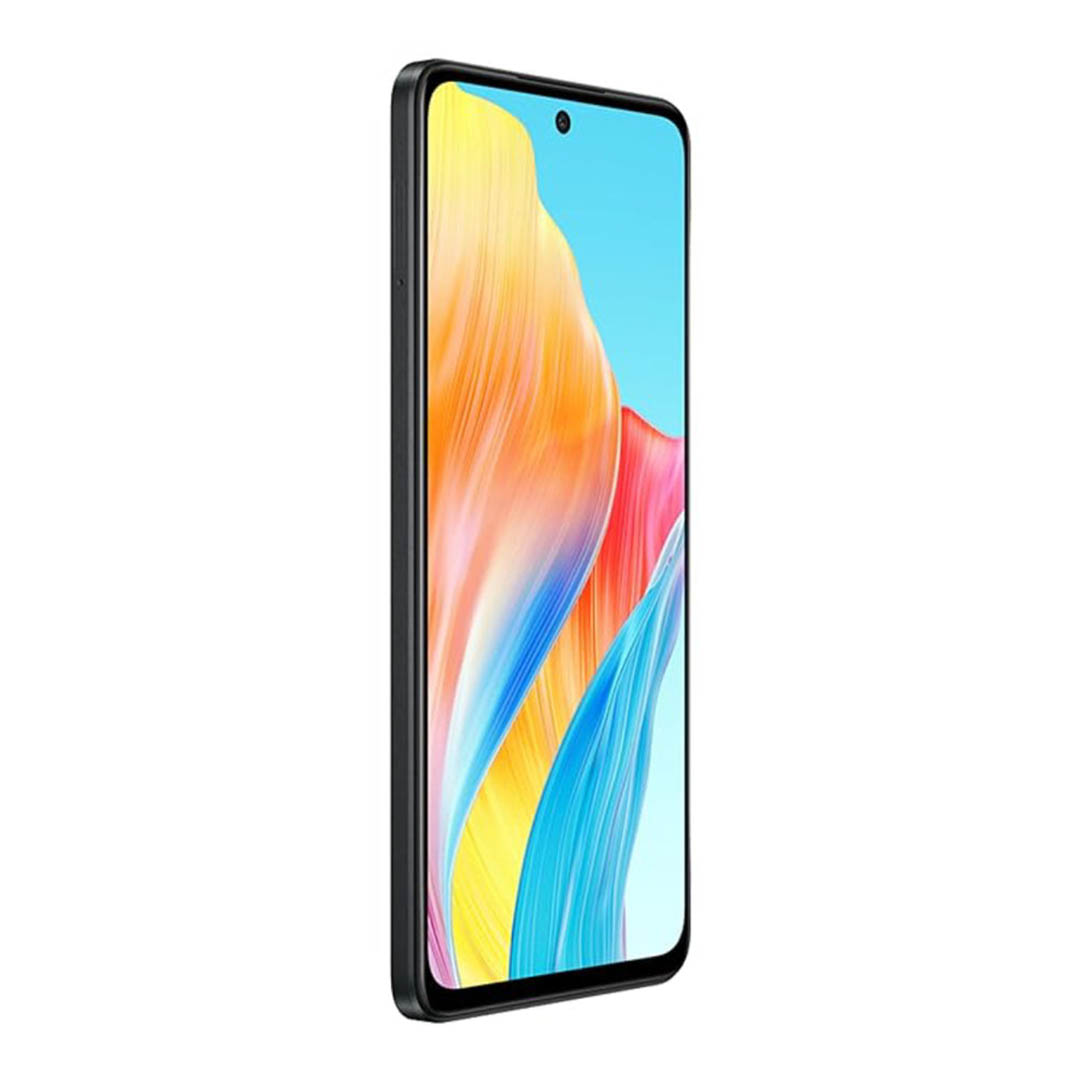اوبو A58 موبايل - 128/8 جيجا - شريحتين - 4G - أسود