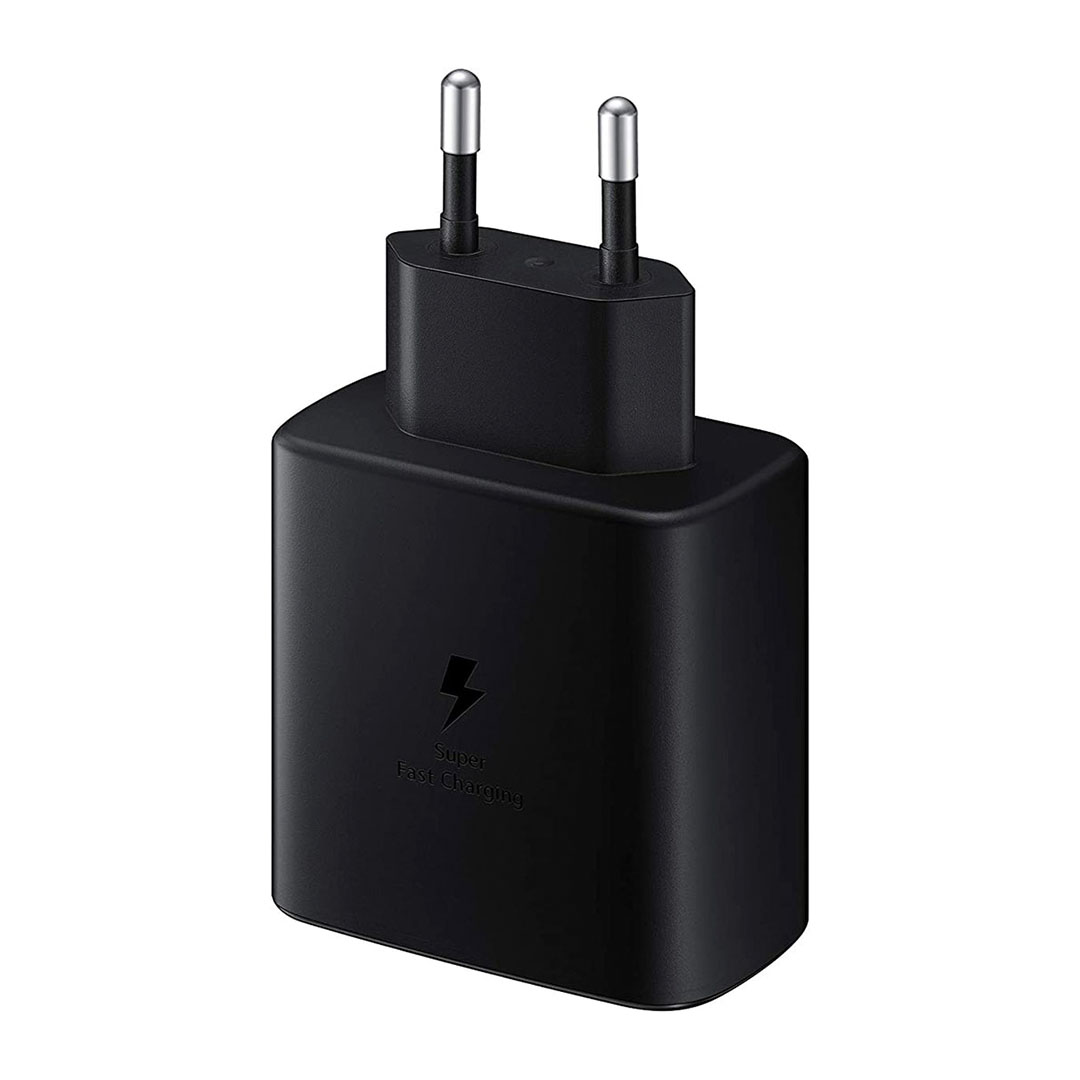 شاحن سامسونج سلكي سريع 45 وات -USB-Type-C - أسود