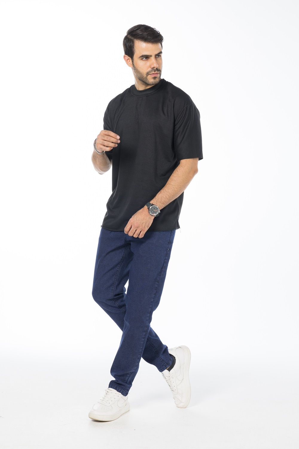 بنطلون جينز رجالي - كحلي