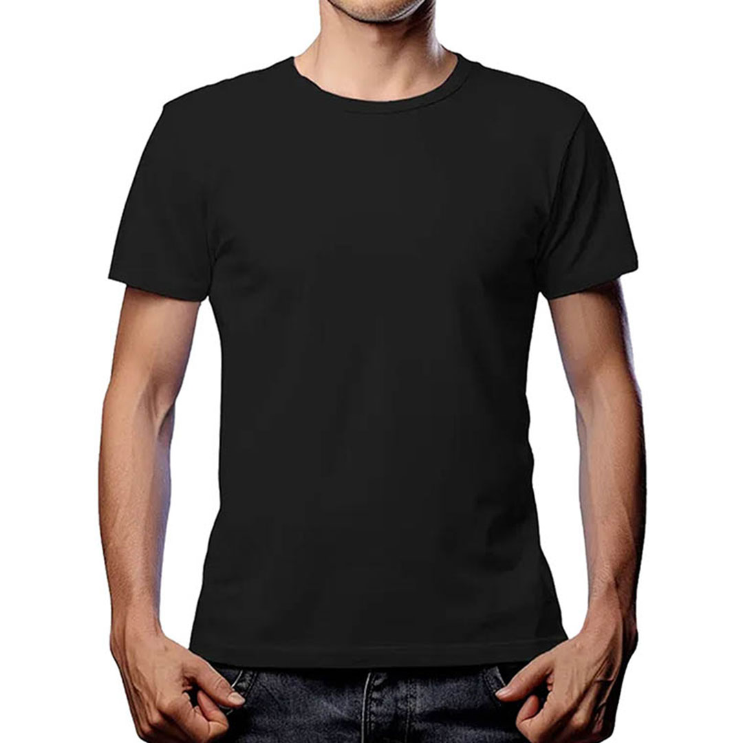 تيشيرت نص كم رجالي - 3 قطع - أبيض/أسود/مينت