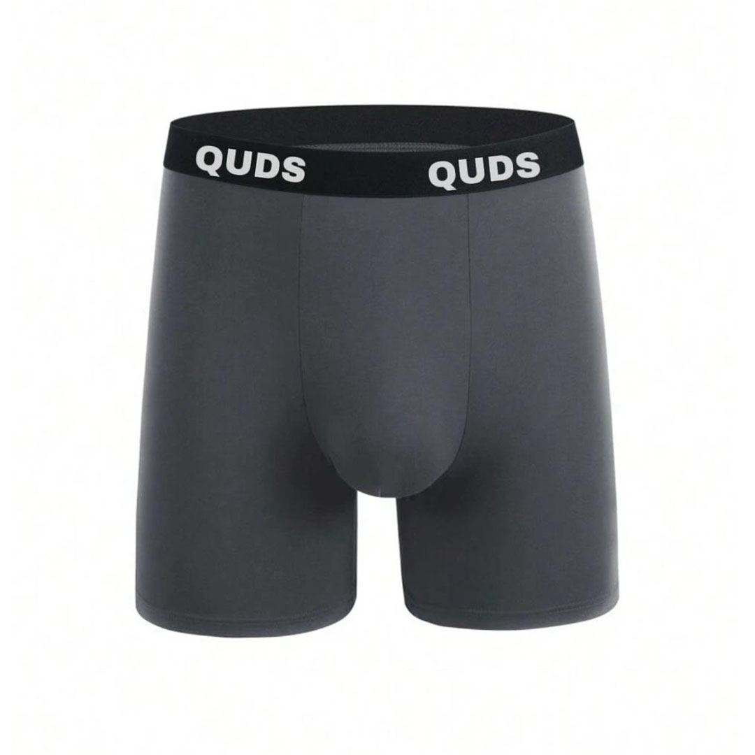 بوكسر رجالي سادة - 2 قطعة - رمادي