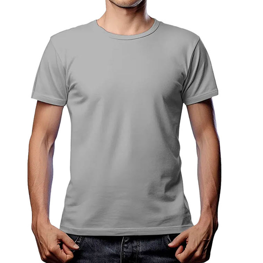 تيشيرت نص كم رجالي - 3 قطع - أبيض/أسود/رمادي