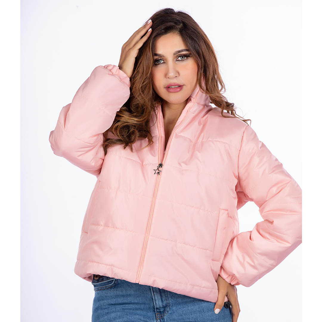 جاكيت بامب حريمي مقاوم للمياه - نود