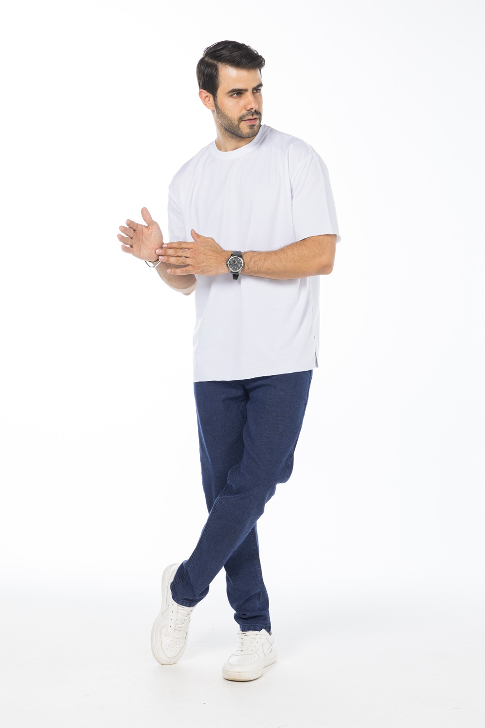 بنطلون جينز رجالي - كحلي