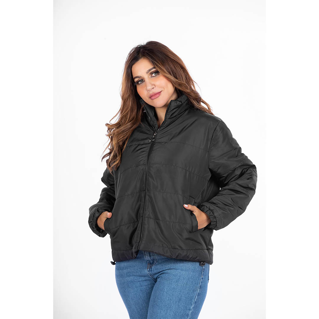 جاكيت بامب حريمي مقاوم للمياه - أسود