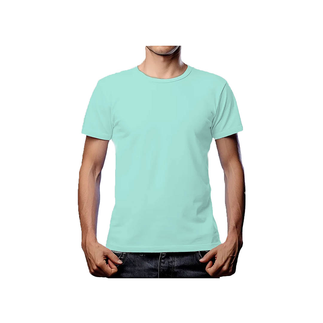 تيشيرت نص كم رجالي - 2 قطعة - أبيض/مينت