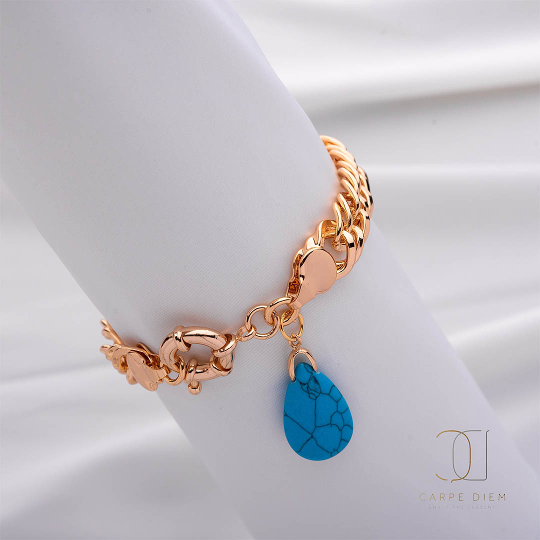 أسوره حريمي مطلي بالذهب - ذهبي - CDBR169