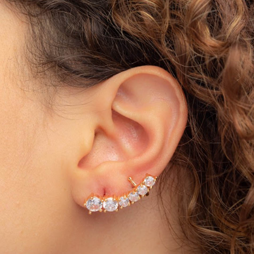 حلق حريمي بيرسينج للأذن - ذهبي