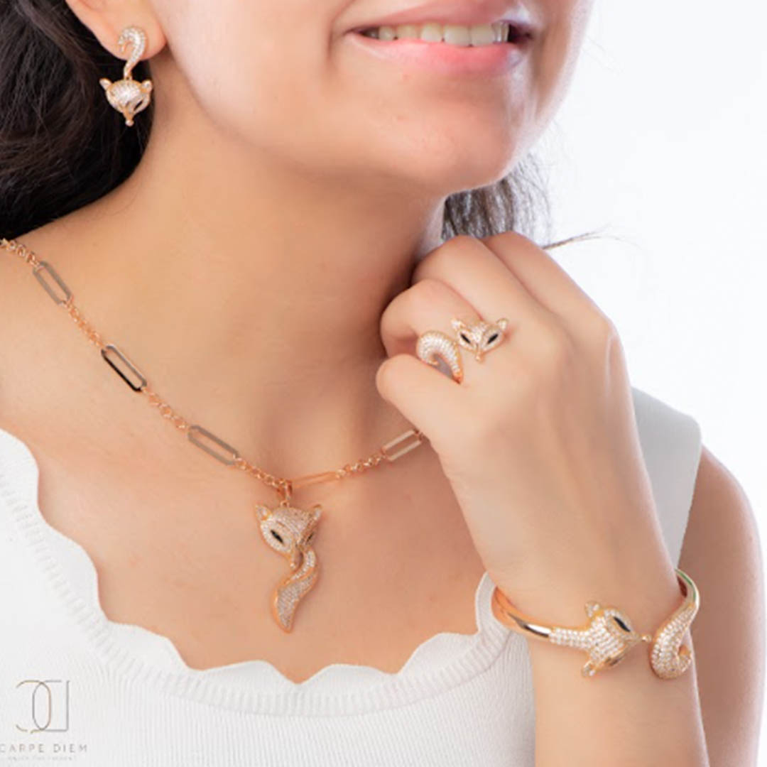 اكسسوارات حريمي - 4 قطع - ذهبي