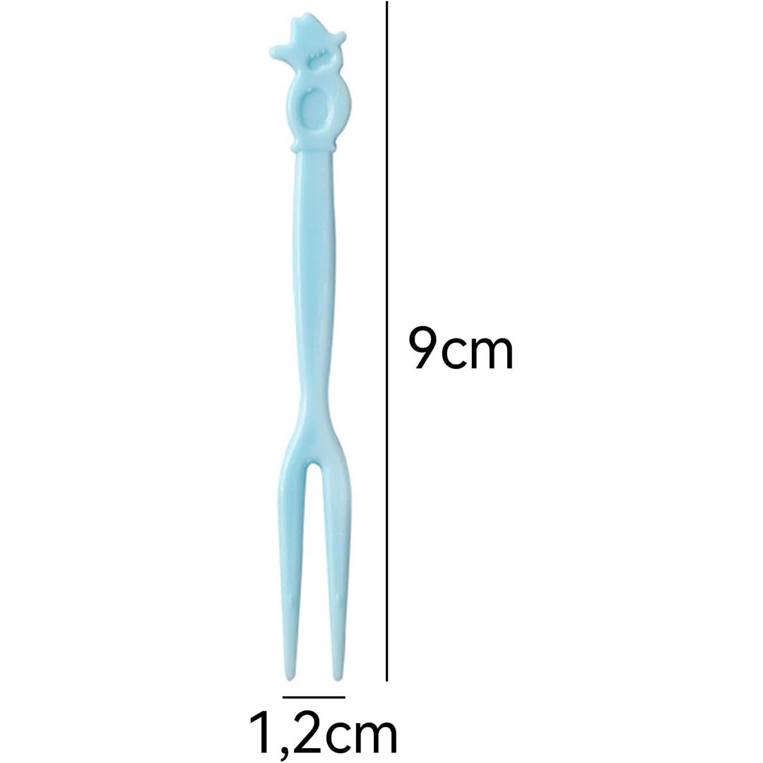 مجموعة شوك فاكهة للأطفال وقابلة لإعادة الاستخدام - 50 قطعة