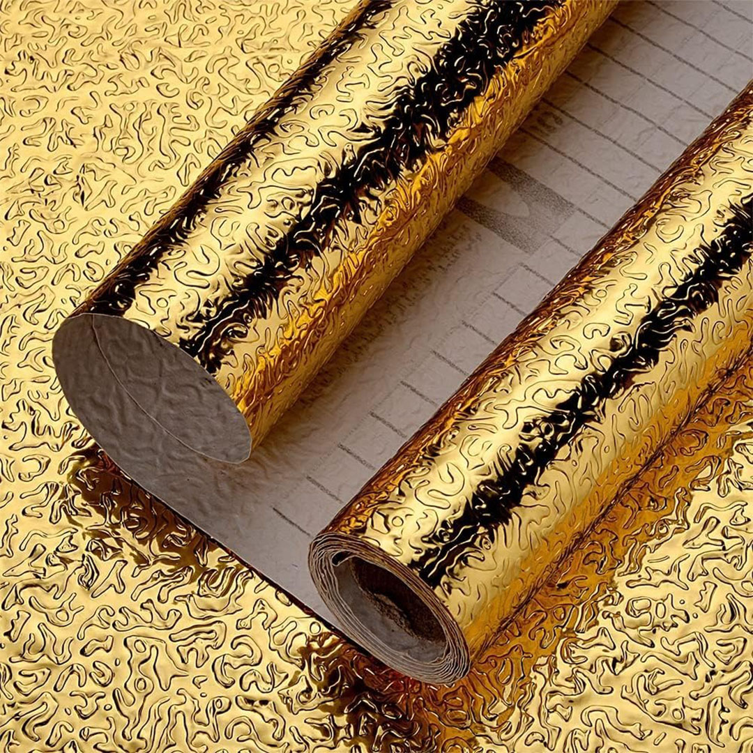 رول لاصق مقاوم للمياه - 5 متر - ذهبي