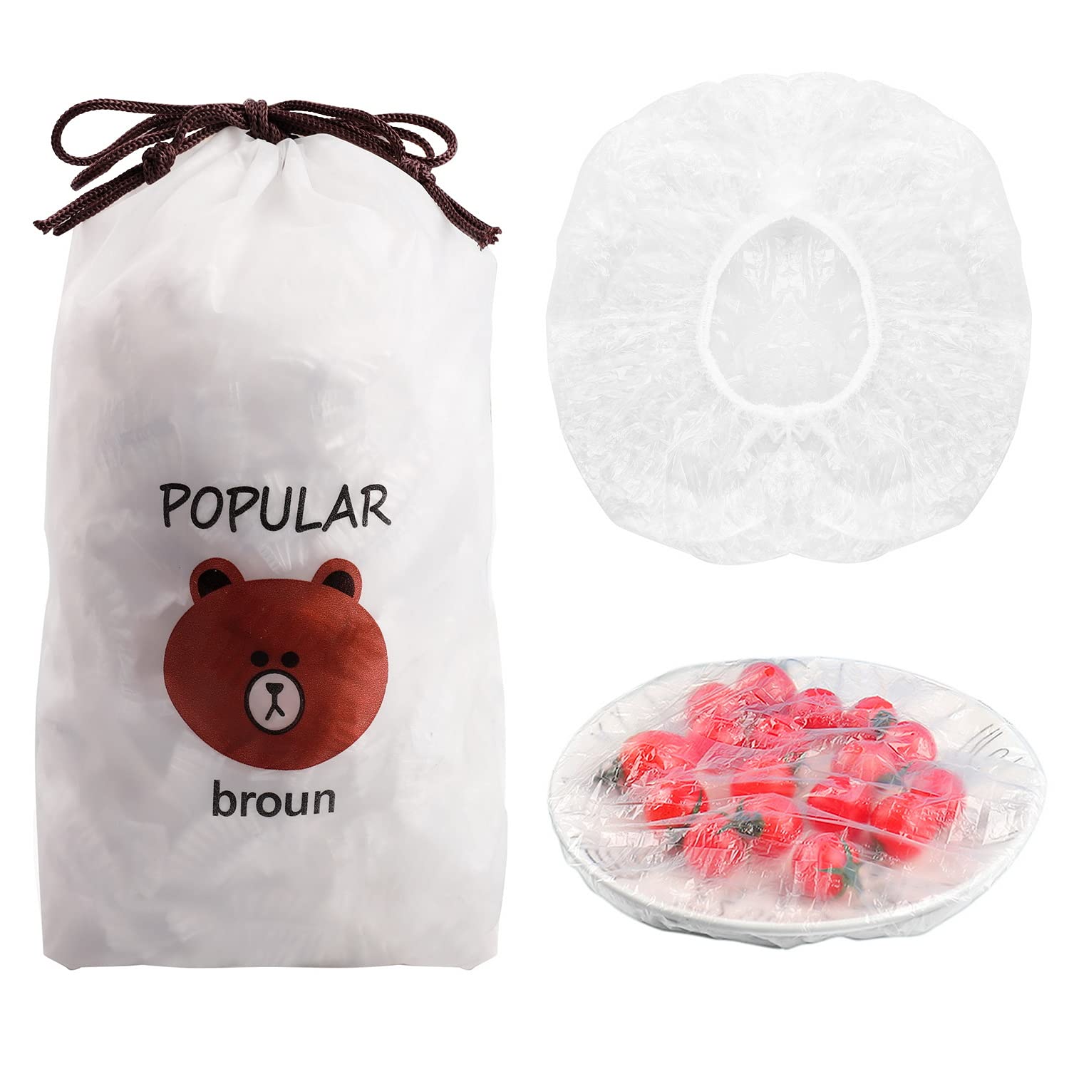 اكياس بلاستيك لحفظ الطعام بأستك - 100 قطعة