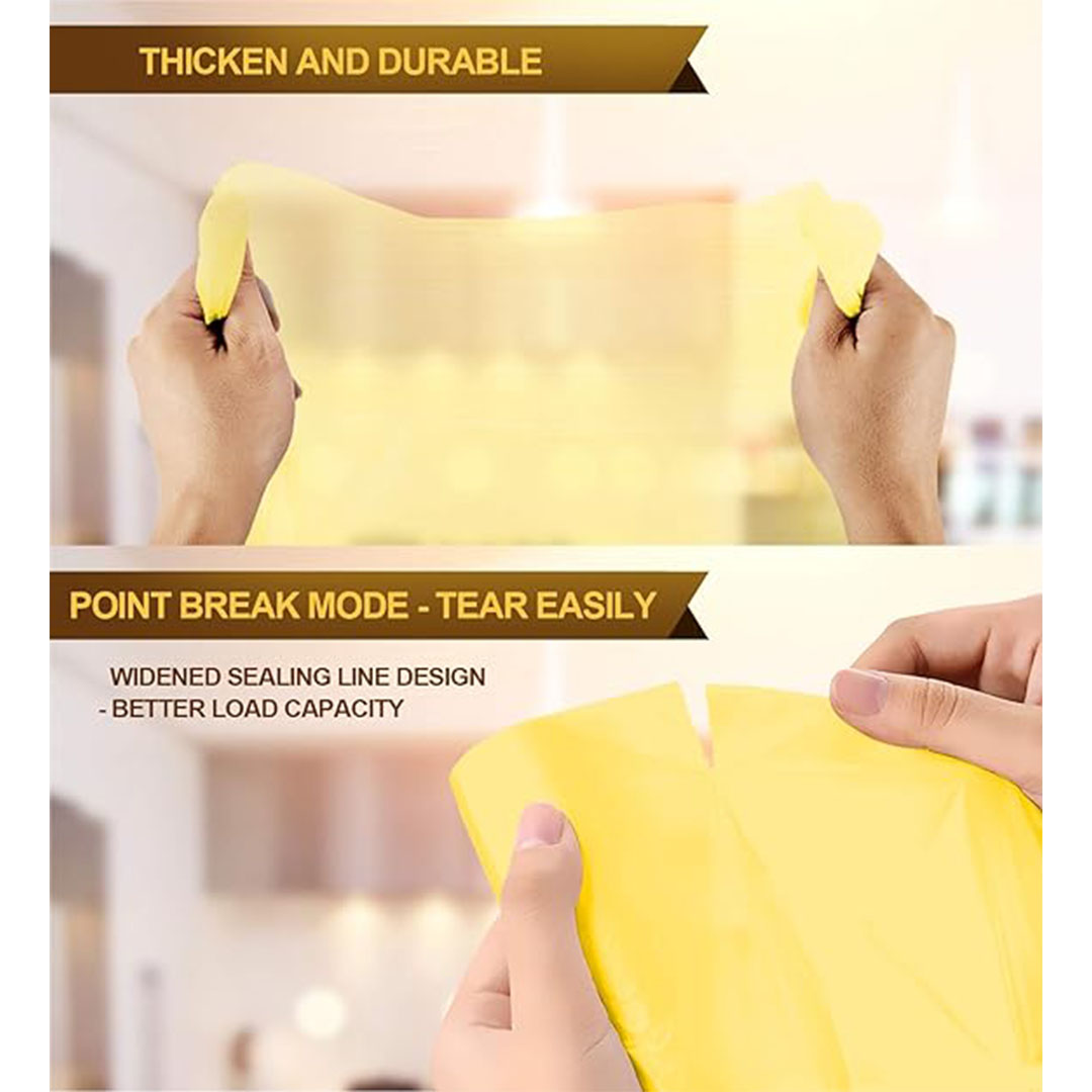 أكياس قمامة صغيرة - 60 قطعة - أصفر/ أزرق