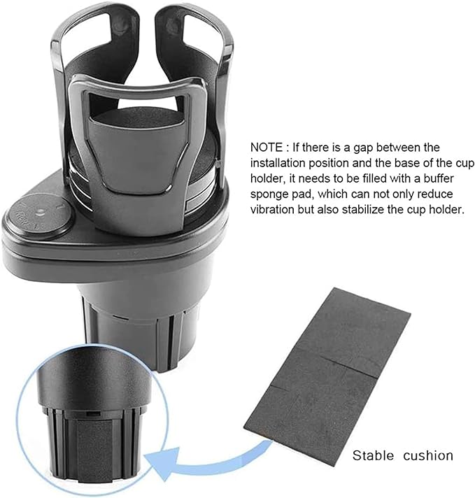 حامل اكواب سيارة - أسود