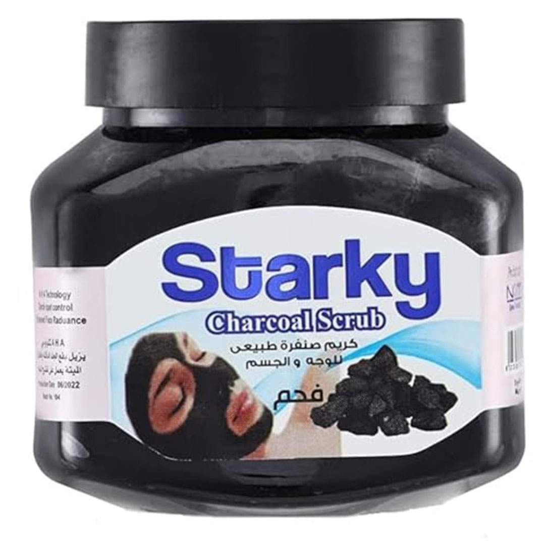 مقشر طبيعي بالفحم للوجه والجسم من ستاركي - 300 مللي