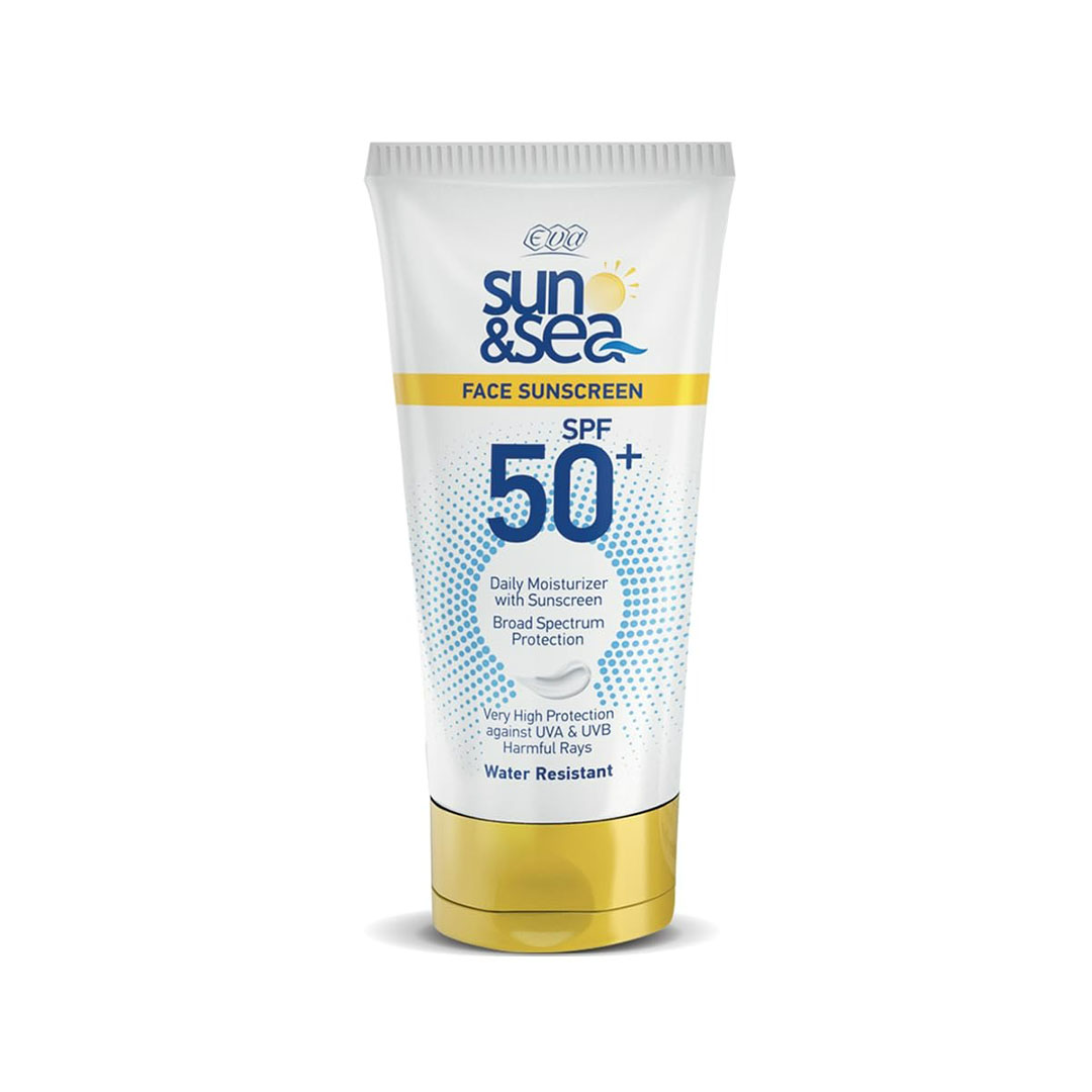 مرطب يومي من إيفا - SPF 50+ - صن اند سي - 40 مل