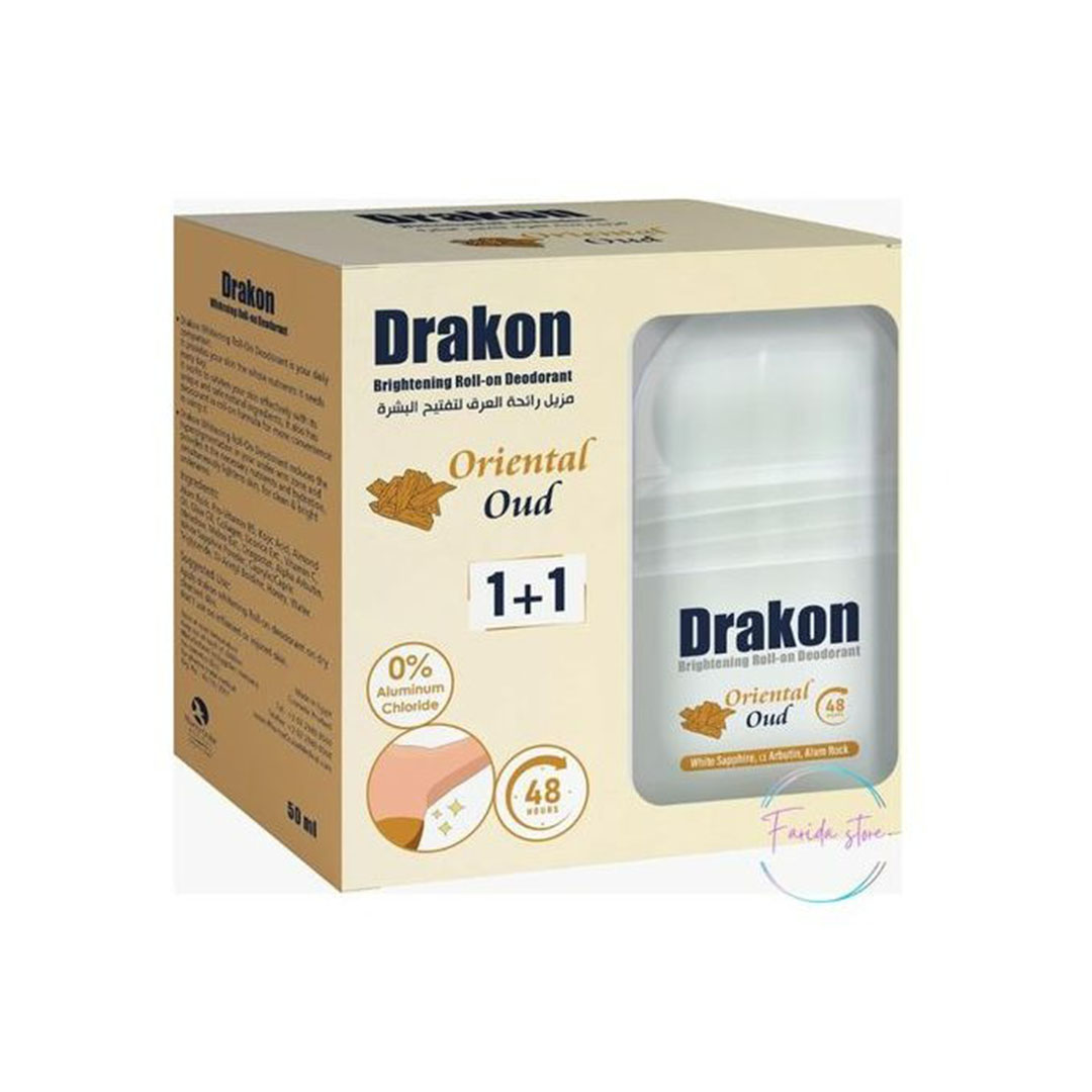 Drakon رول اون برائحة العود الشرقي - 1+1 - 50 مل