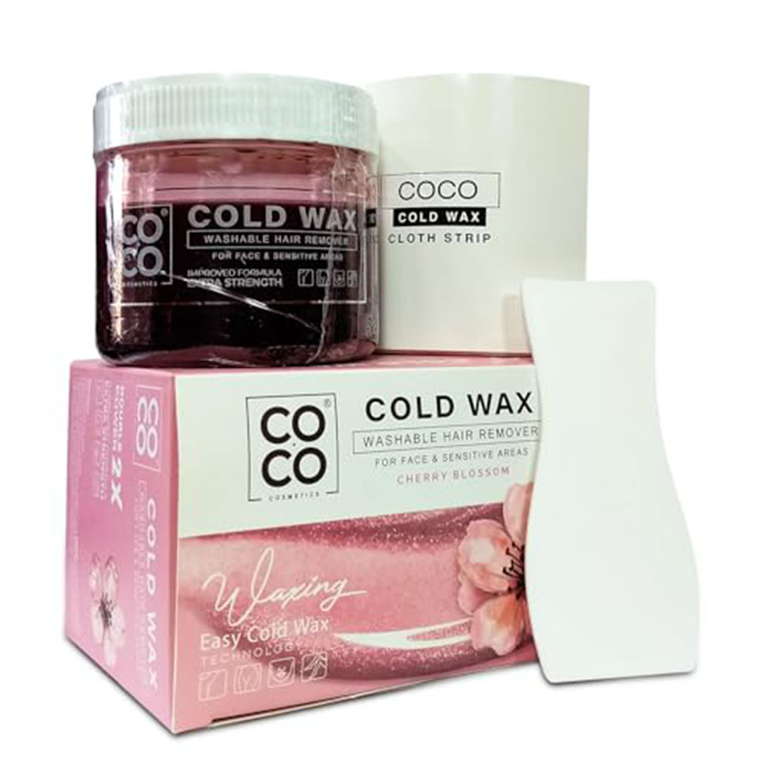 شمع بارد لازالة الشعر برائحة زهرة الكرز من كوكو واكس -  250 جرام