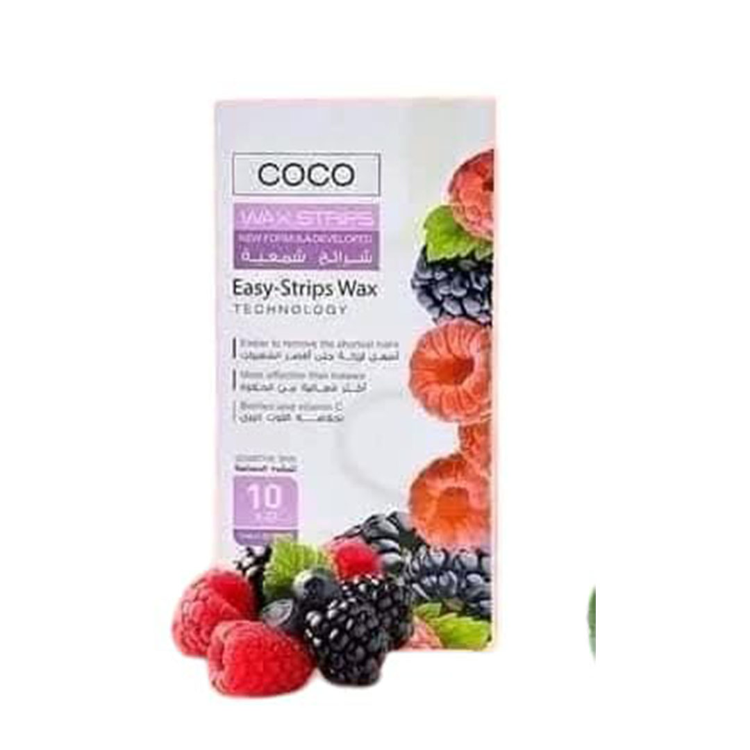 شرائح شمعيه لازاله الشعر كوكو واكس بخلاصه توت