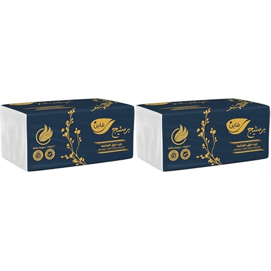 مناديل وجه برستيج 3 طبقات من فاين - 480 منديل - 2 قطعة