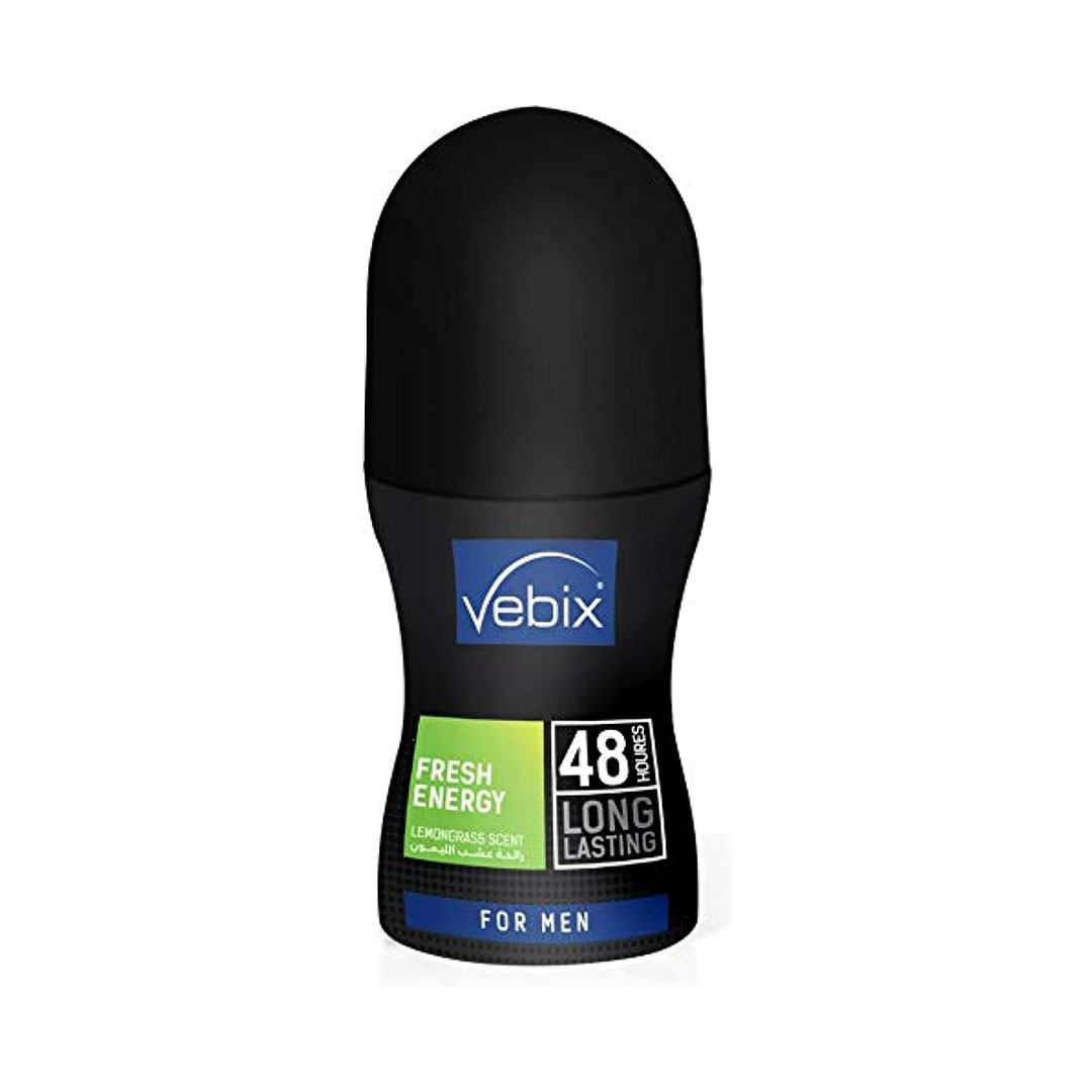 رول اون فريش انيرجي للرجال من فيبيكس - 50 مل - 48 ساعة