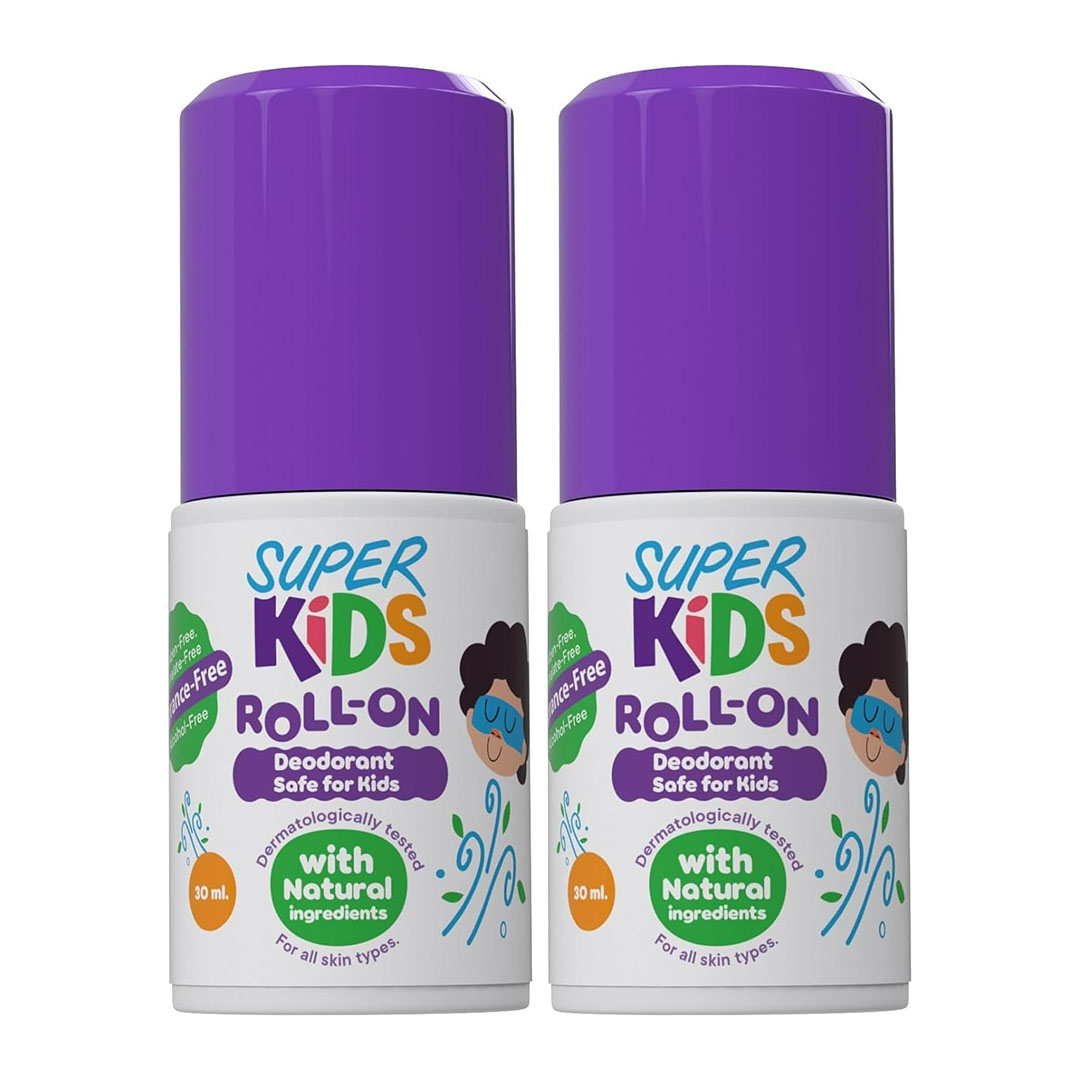 عبوتين مزيل العرق رول من سوبر كيدز للأطفال - 30 مل