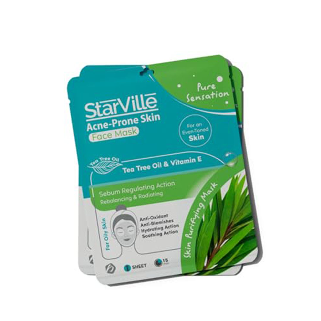 ماسك ستارڤيل للوجه للبشرة المعرضة لحب الشباب - 2 قطعة