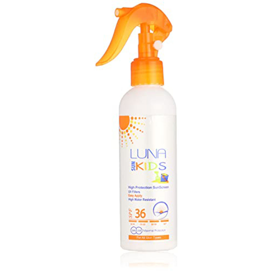 انبوب كريم واقي للشمس للأطفال بعامل حماية 36 من لونا - 165 مل