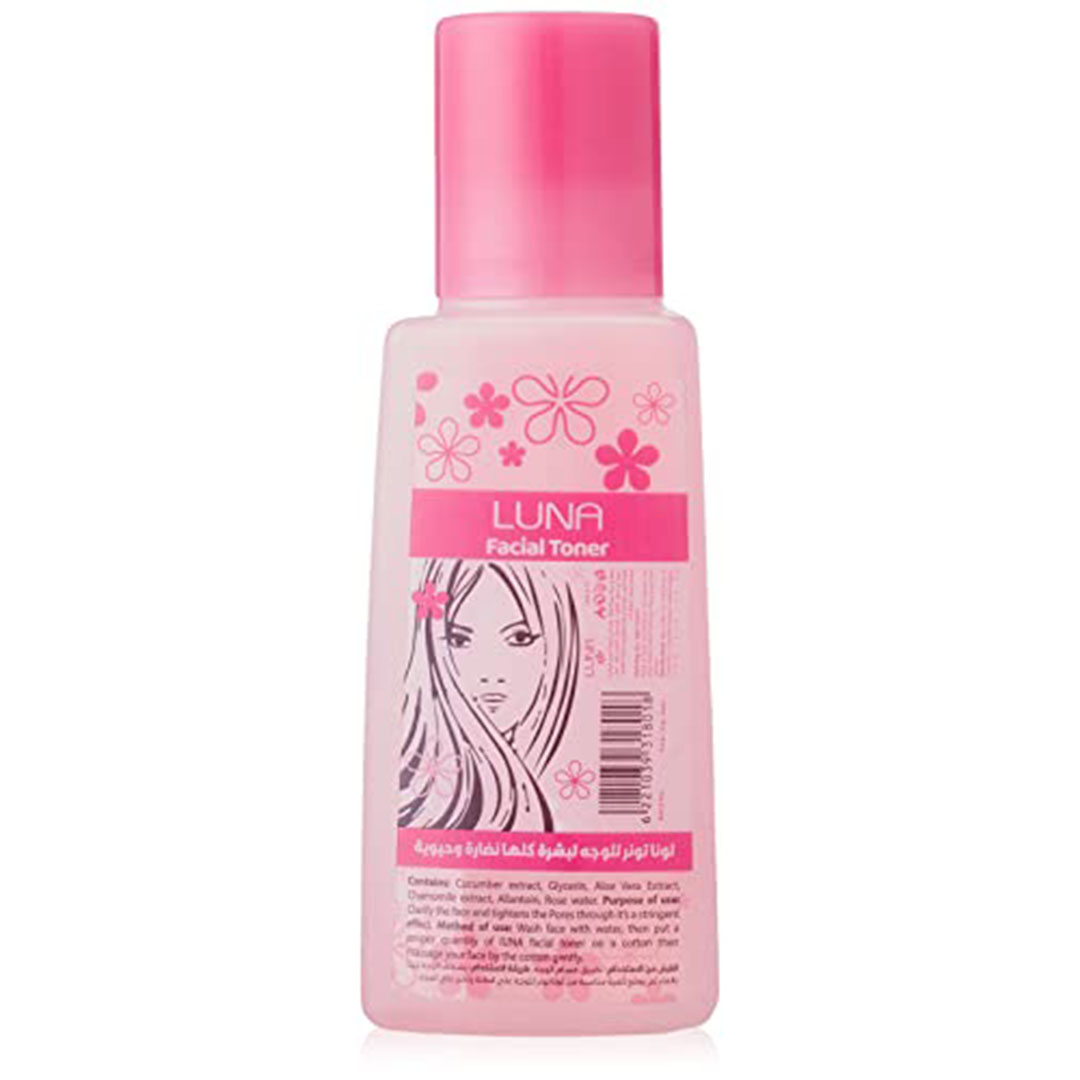 تونر للوجه بماء الورد من لونا - 100 مل