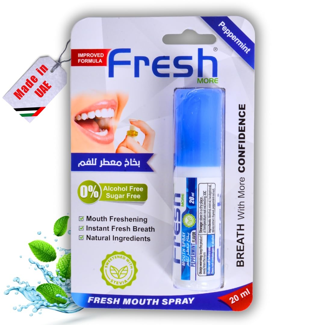 بخاخ معطر للفم مور بنكهة بيبرمنت - 20 مل