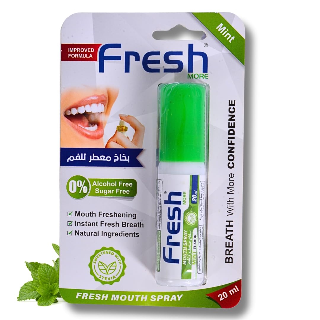 فريش بخاخ معطر للفم بطعم أوراق النعناع - 20 مل