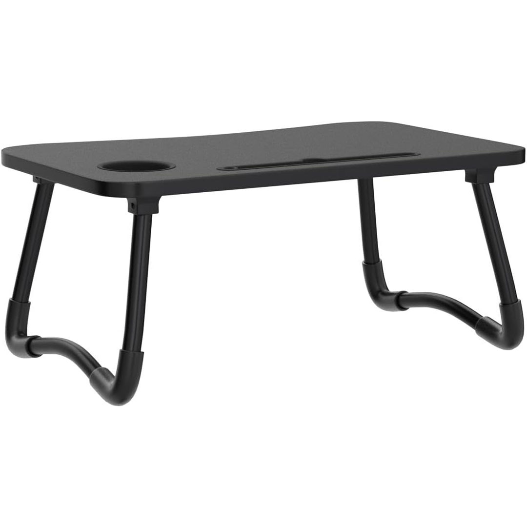 ترابيزة لابتوب ومزاكرة قابلة للطي - أسود