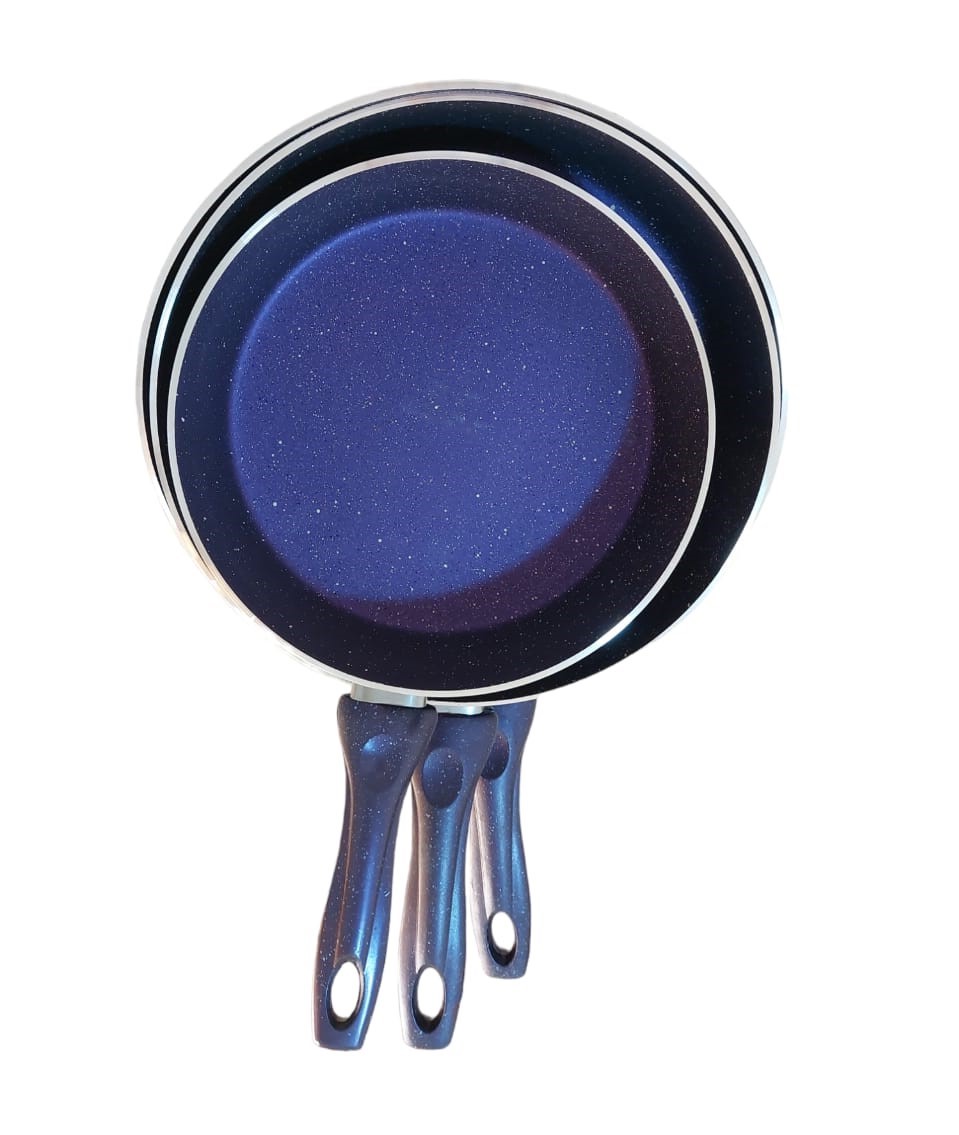 طقم مقلاه جرانيت - 3 قطع - موف