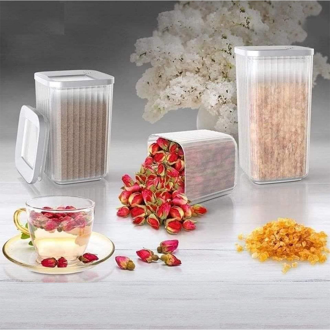 طقم علب حفظ طعام - 3 قطع