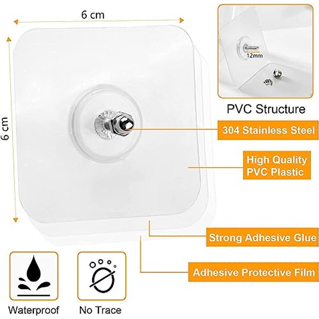 بديل المسمار لتثبيت الأشياء على الجدران بدون حفر - 40 قطعة
