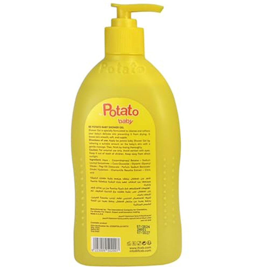 بوتاتو جل استحمام من لطفل مرطب ومنعم خالي البارابين مع الموز - 400 مللي