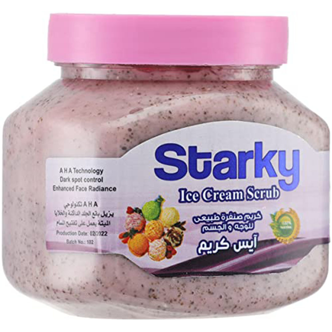 مقشر طبيعي بالايس كريم للوجه والجسم من ستاركي - 300 مل