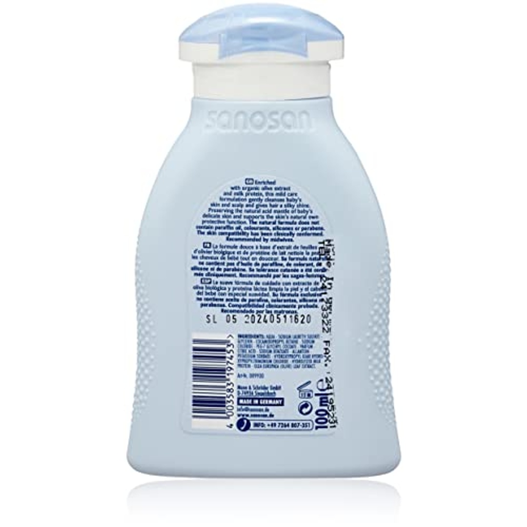 شامبو وغسول استحمام للأطفال من سانوسان - 100 مل