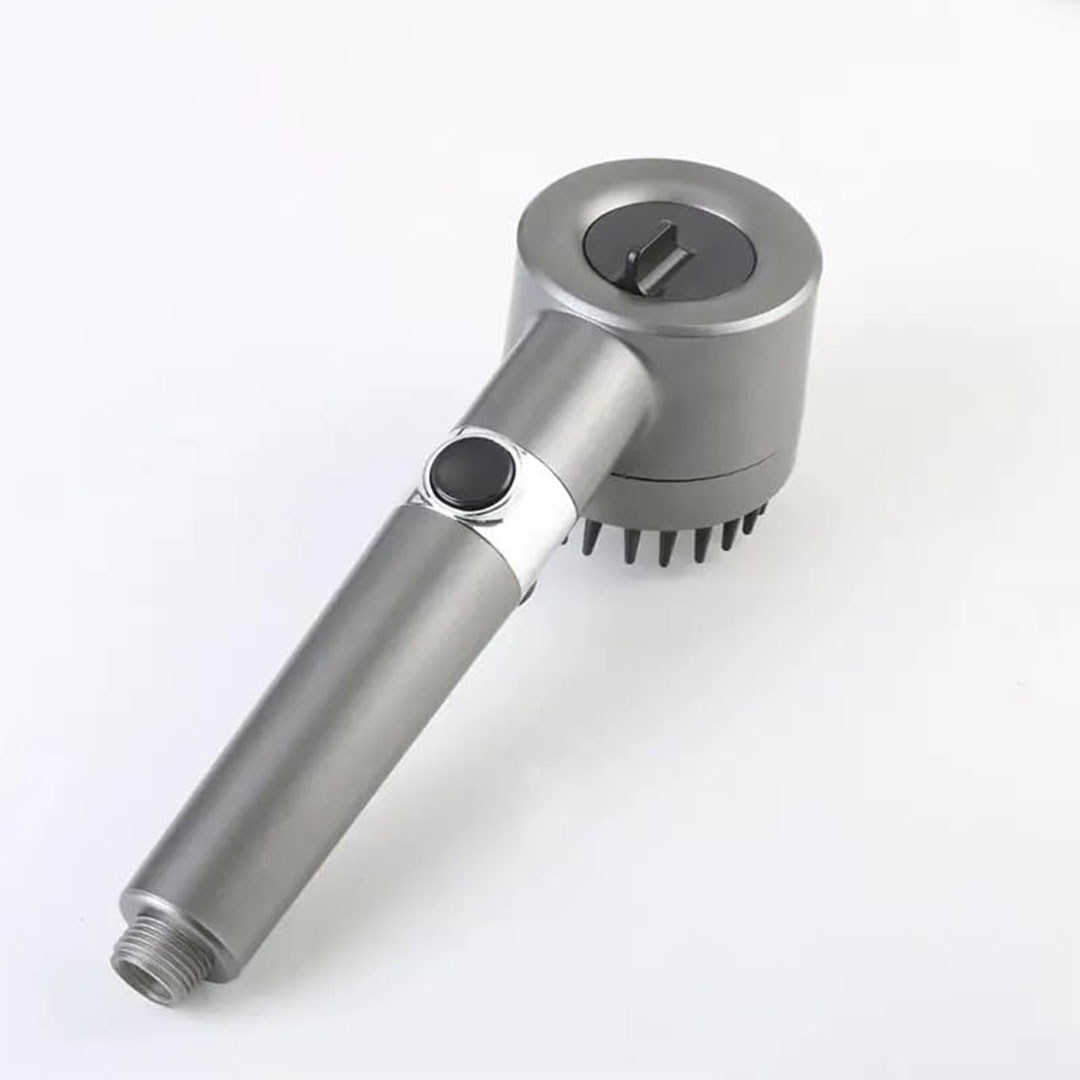 رأس دش عالي الضغط - متعدد الوظائف بفلتر ومحمول باليد - 3 إعدادات رش مع مفتاح تشغيل وإيقاف