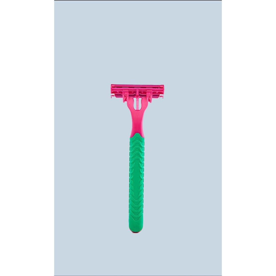 كانلي شفرات حلاقة للنساء برأس متحركة وجل الصبار - 4 قطع