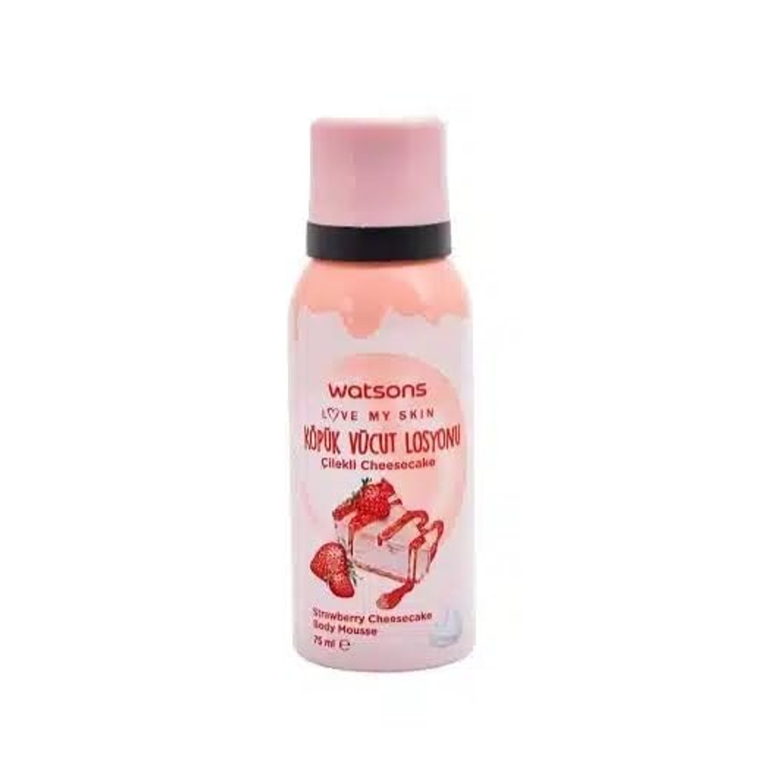 موس رغوي للجسم لوف ماي سكين من واتسونز - تشيز كيك فراولة - 75 مل